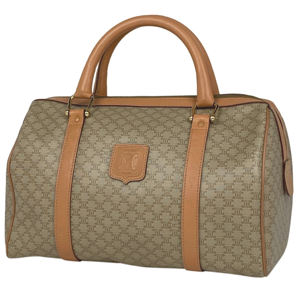 Celine Macadam handbag Boston bag all over logo canvas beige brown - Picture 1 of 6